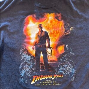 Indiana Jones Black Graphic Tee - Kingdom of the Crystal Skull